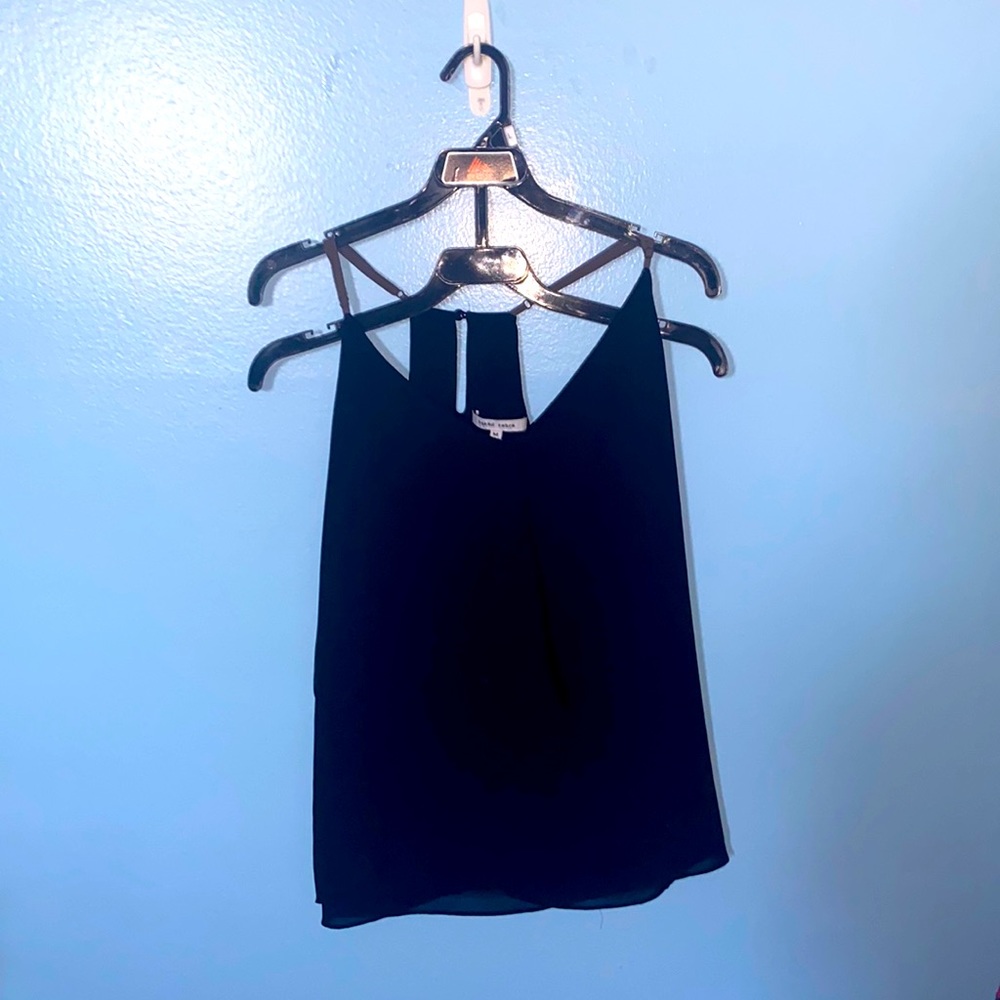 Black Sleeveless Formal Blouse